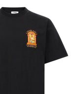 Schwarzes Bio-Baumwoll-T-Shirt