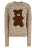 Mehrfarbige Strickjacke aus reiner Schurwolle
