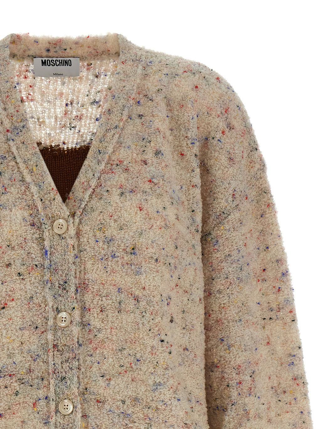 Beige Virgin Wool Cardigan