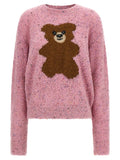 Mehrfarbige Strickjacke aus reiner Schurwolle