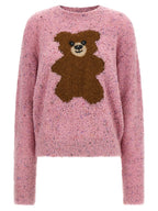 Mehrfarbige Strickjacke aus reiner Schurwolle