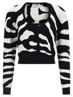 Schwarzer Cardigan aus Viskose