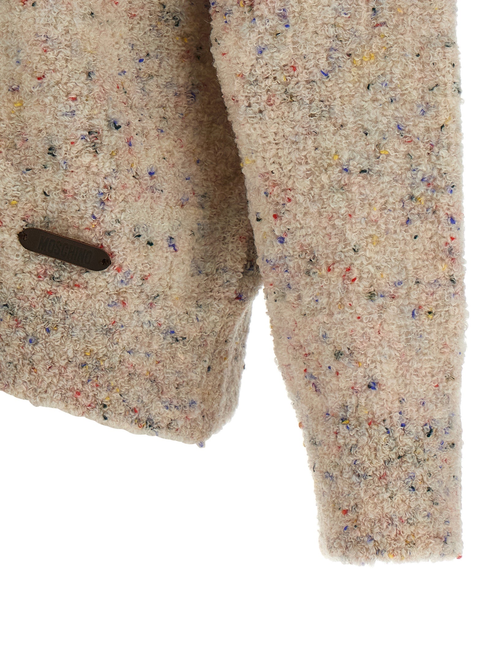 Beige Virgin Wool Cardigan