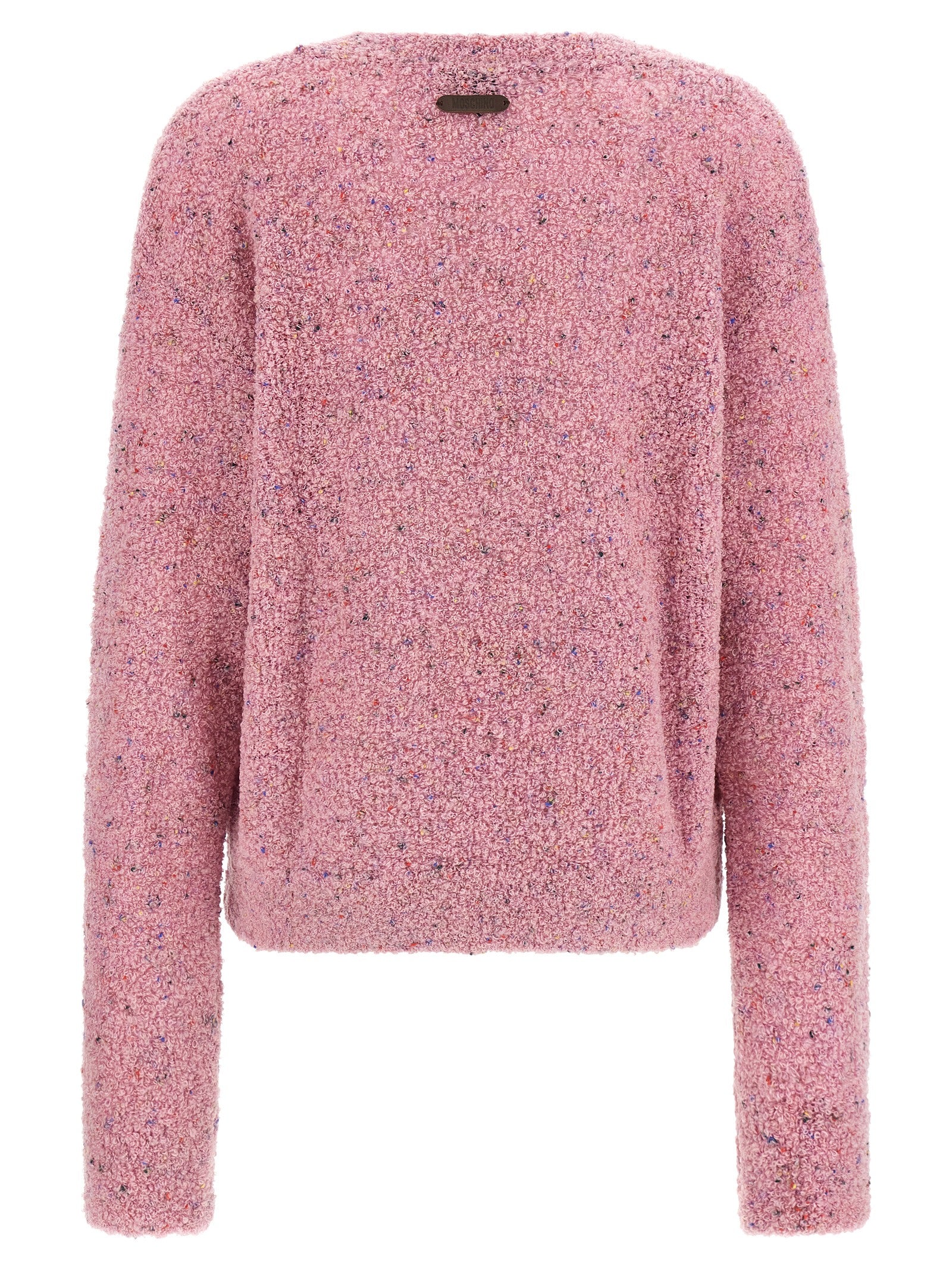 Mehrfarbige Strickjacke aus reiner Schurwolle