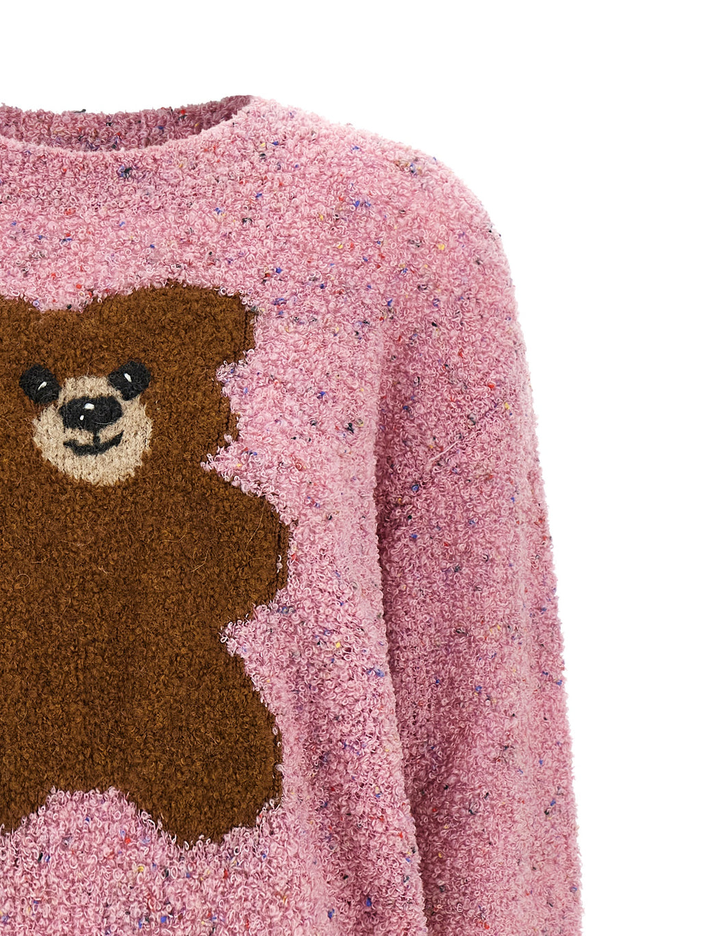 Mehrfarbige Strickjacke aus reiner Schurwolle