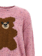 Mehrfarbige Strickjacke aus reiner Schurwolle