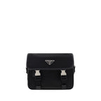 Schwarze Schultertasche aus Polyamid