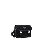 Schwarze Schultertasche aus Polyamid