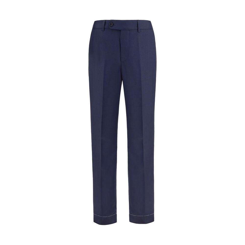 Blaue Hose aus Wolle Oves Aries