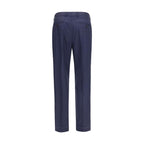 Blaue Hose aus Wolle Oves Aries