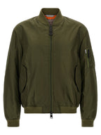 Zweifarbige Polyamid-Bomberjacke