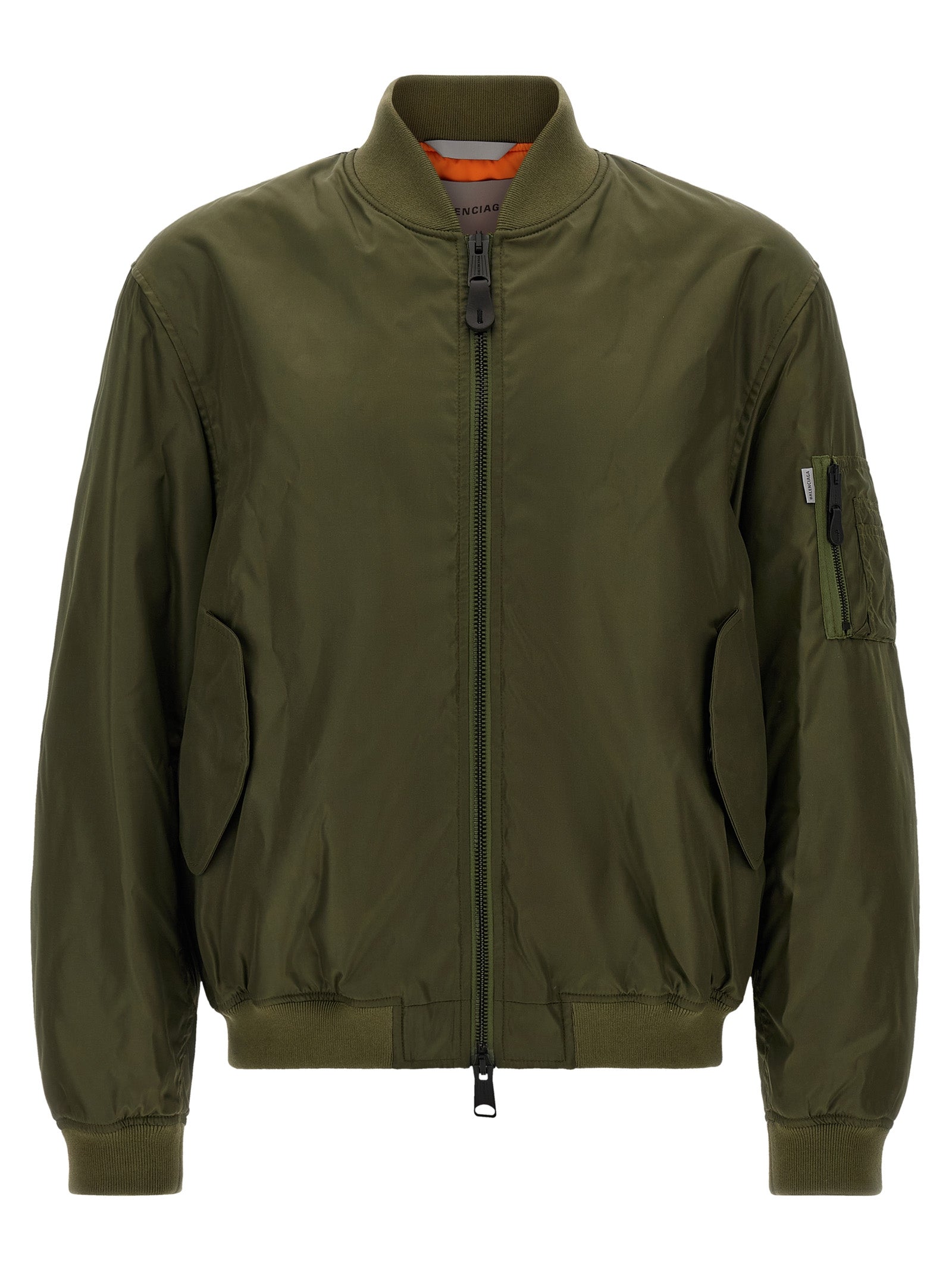 Zweifarbige Polyamid-Bomberjacke