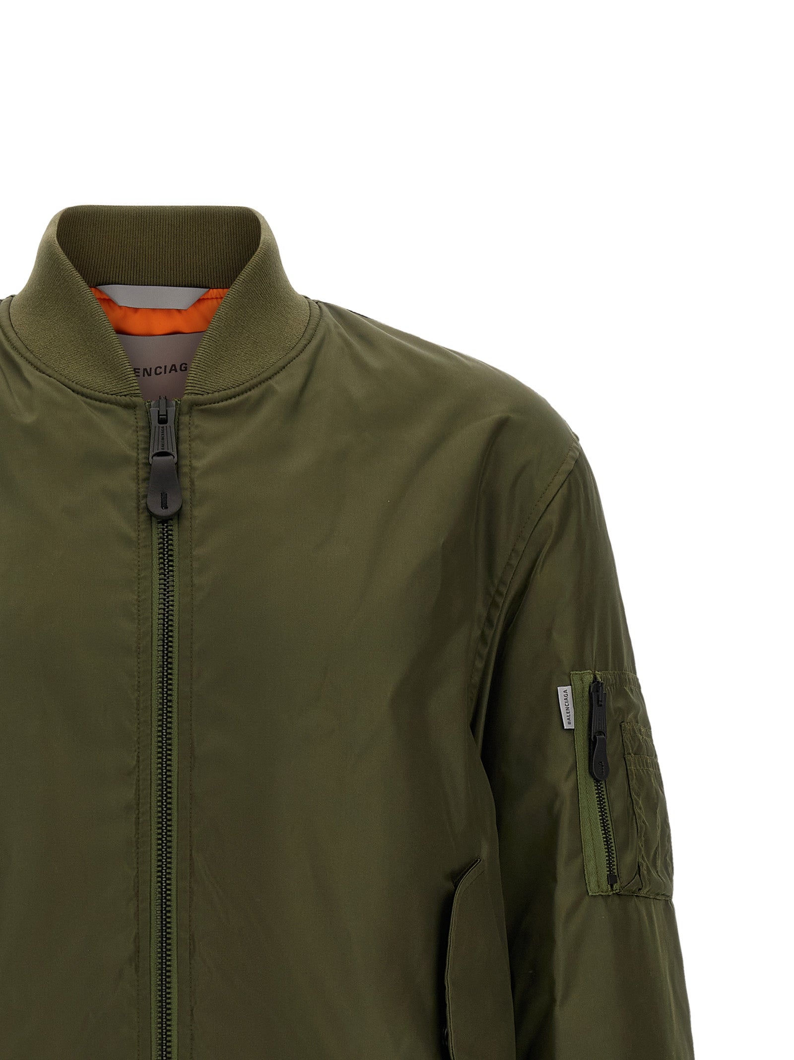 Zweifarbige Polyamid-Bomberjacke