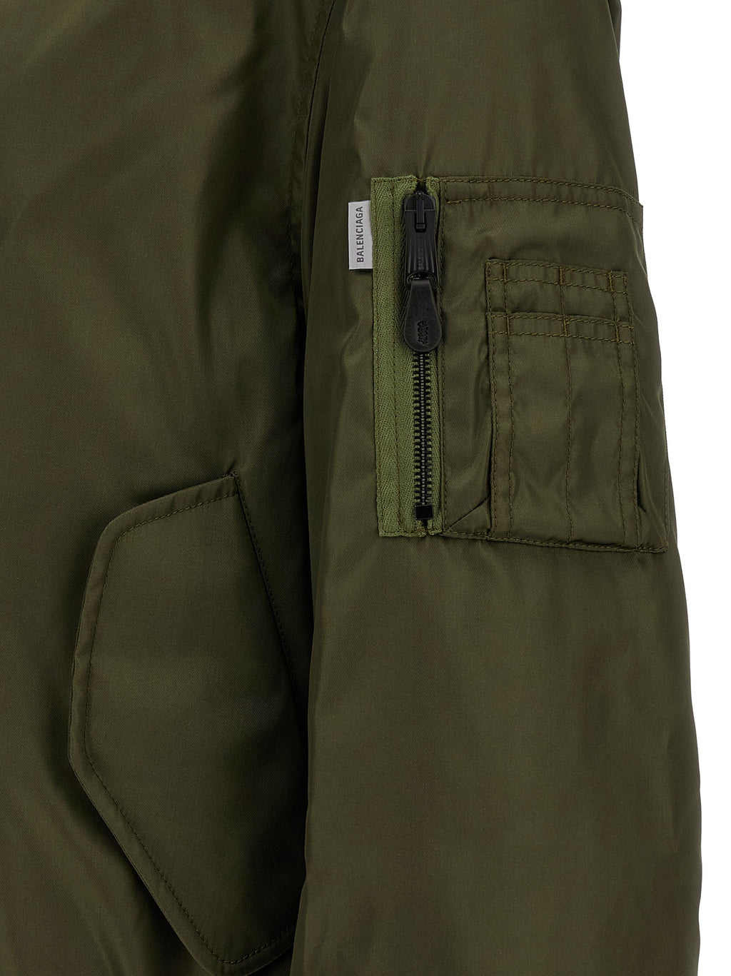 Zweifarbige Polyamid-Bomberjacke