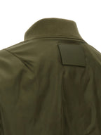 Zweifarbige Polyamid-Bomberjacke