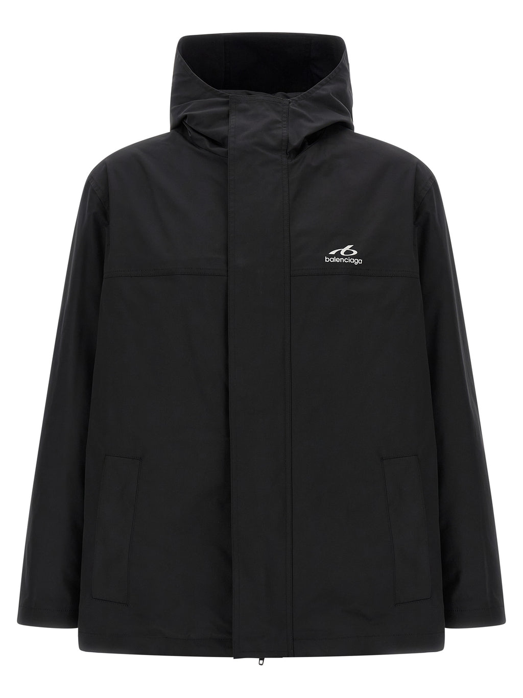 Schwarzer Parka aus Polyester