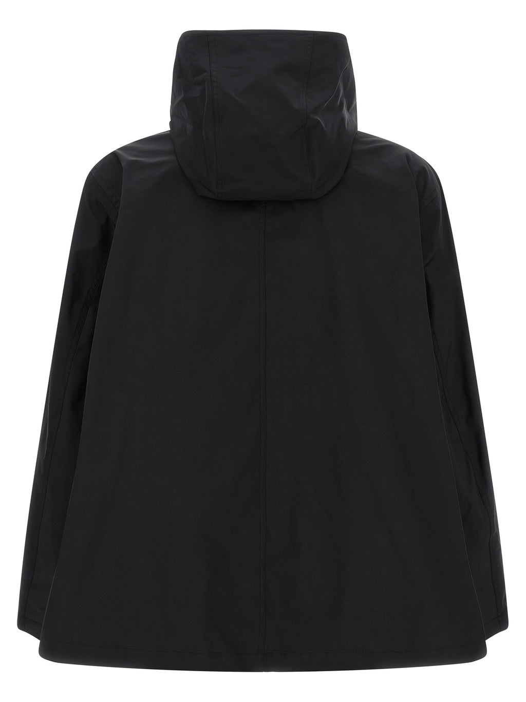 Schwarzer Parka aus Polyester