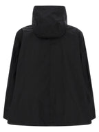 Schwarzer Parka aus Polyester