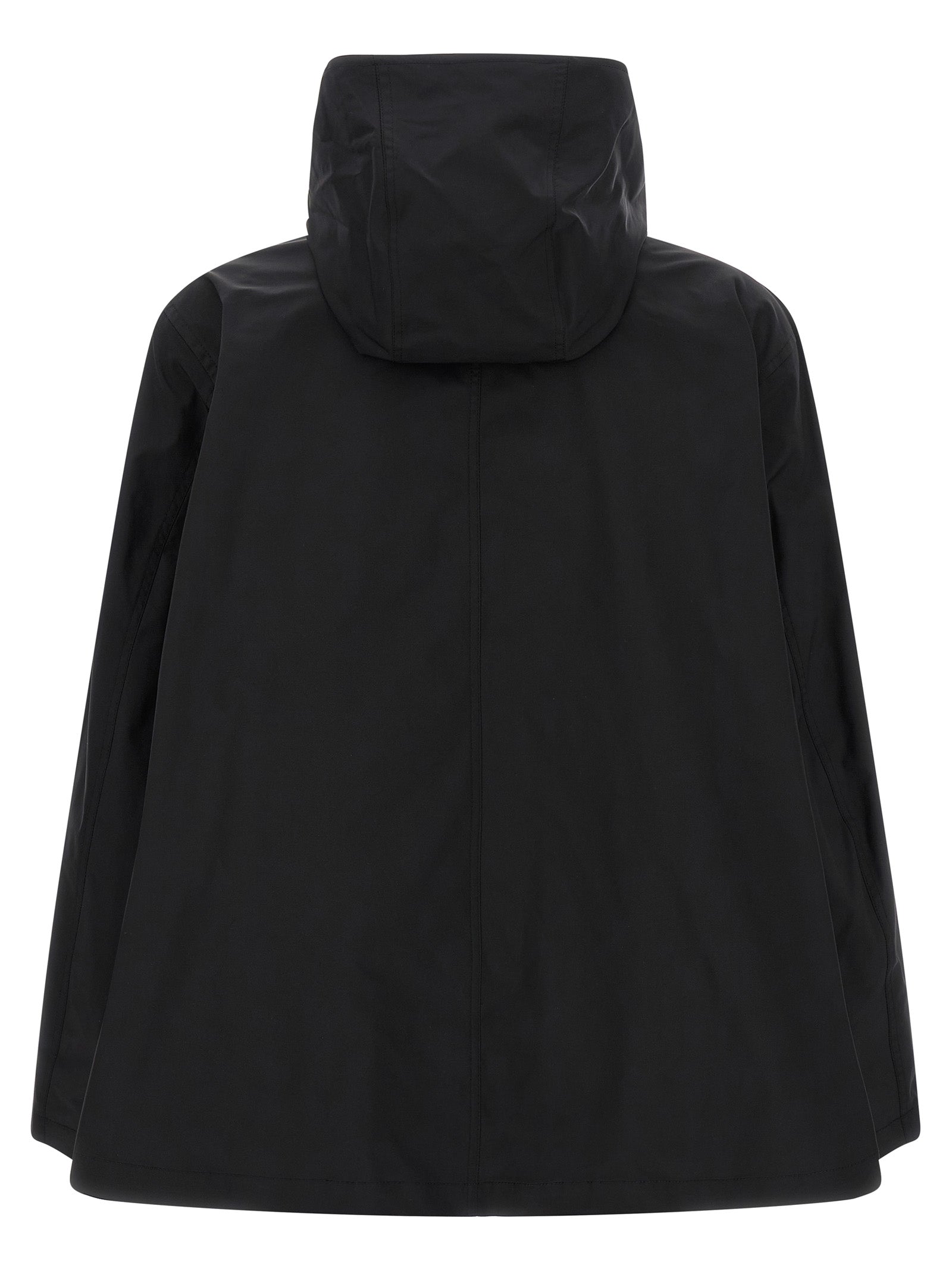 Schwarzer Parka aus Polyester