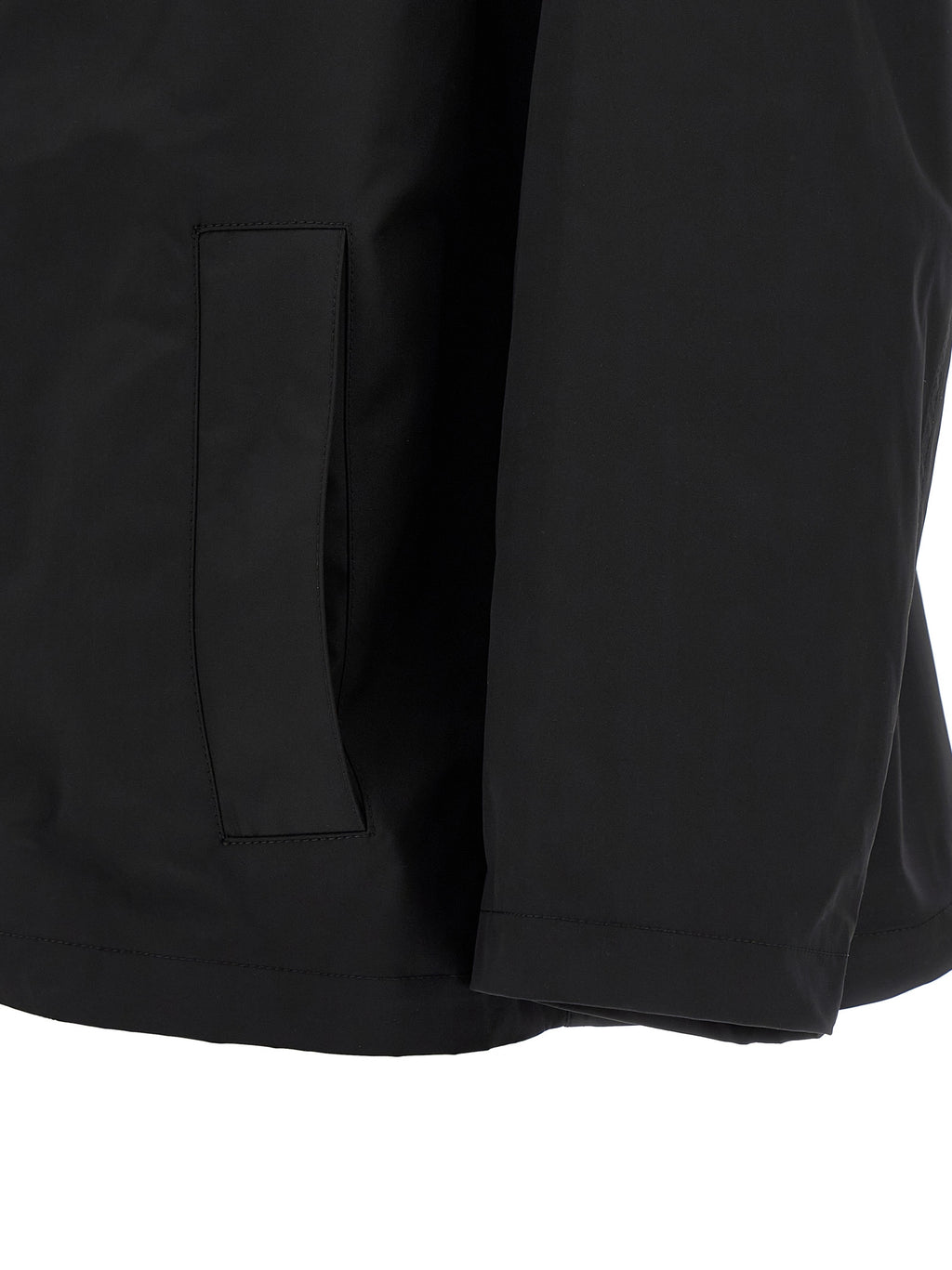 Schwarzer Parka aus Polyester