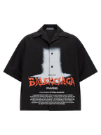 Schwarze Baumwollbluse
