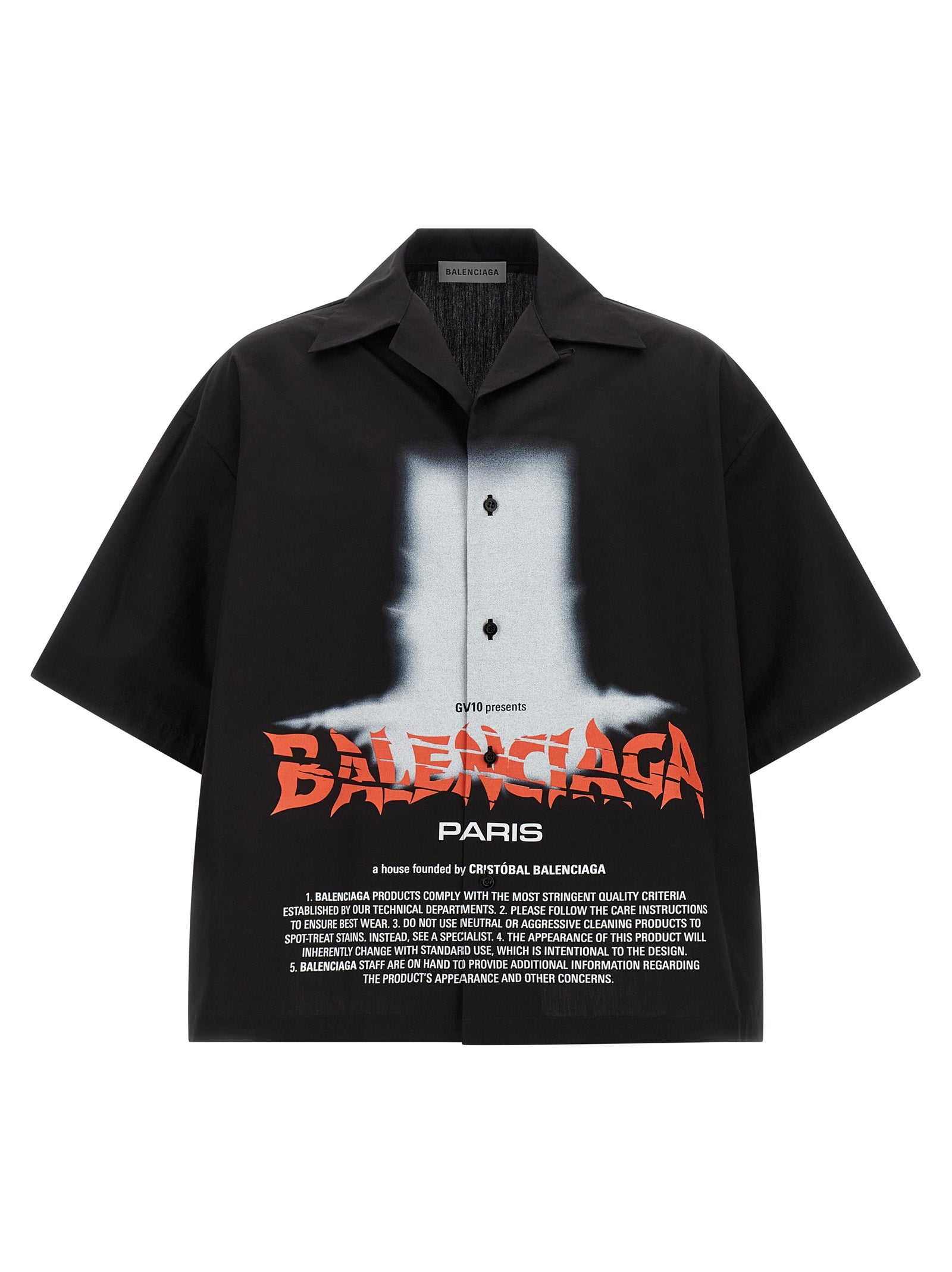 Schwarze Baumwollbluse