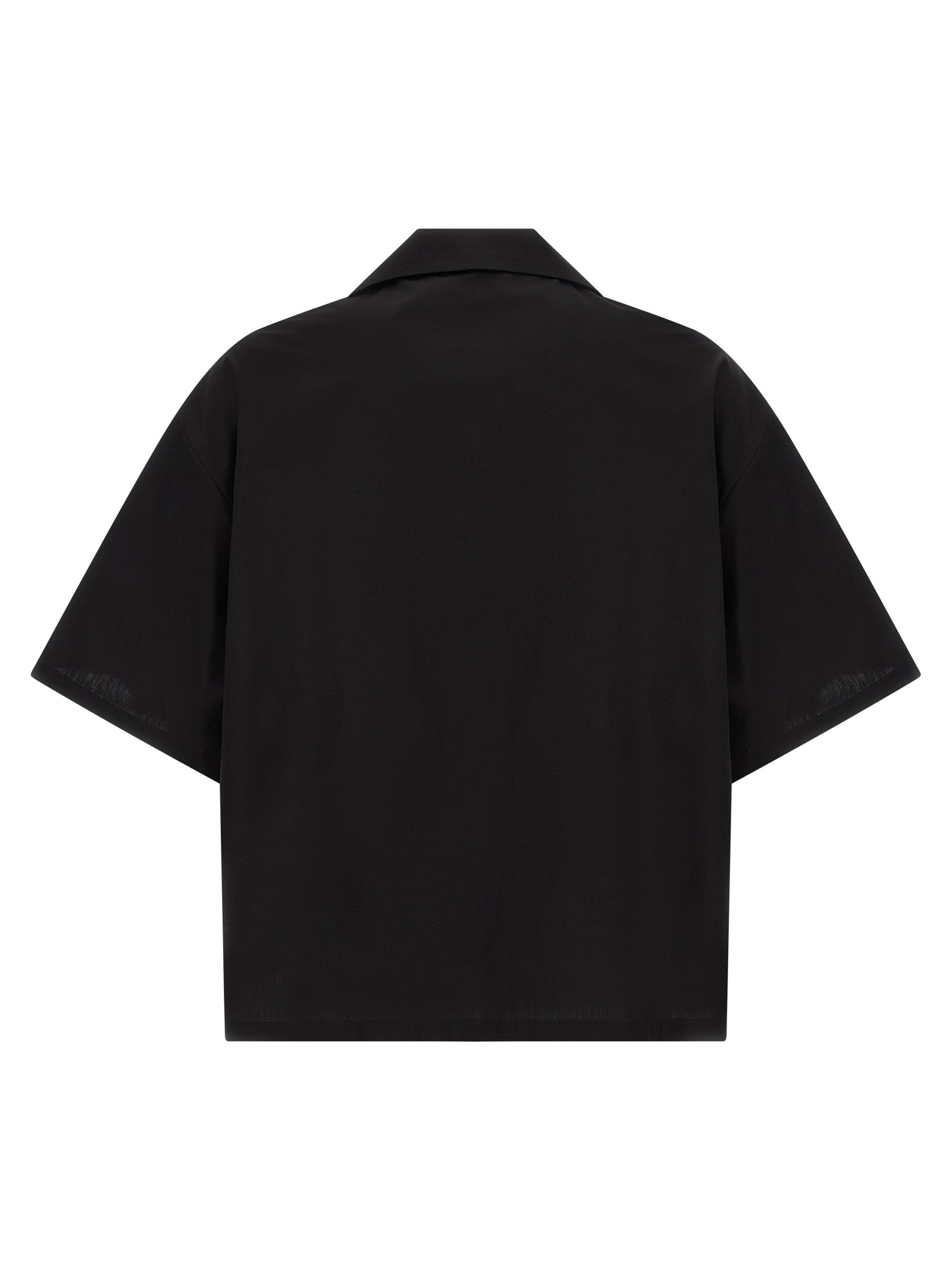 Schwarze Baumwollbluse