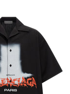 Schwarze Baumwollbluse