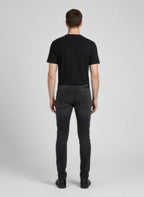 Schwarze Baumwoll-Jeans im Slim Fit