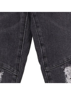 Schwarze Baumwoll-Jeans im Slim Fit