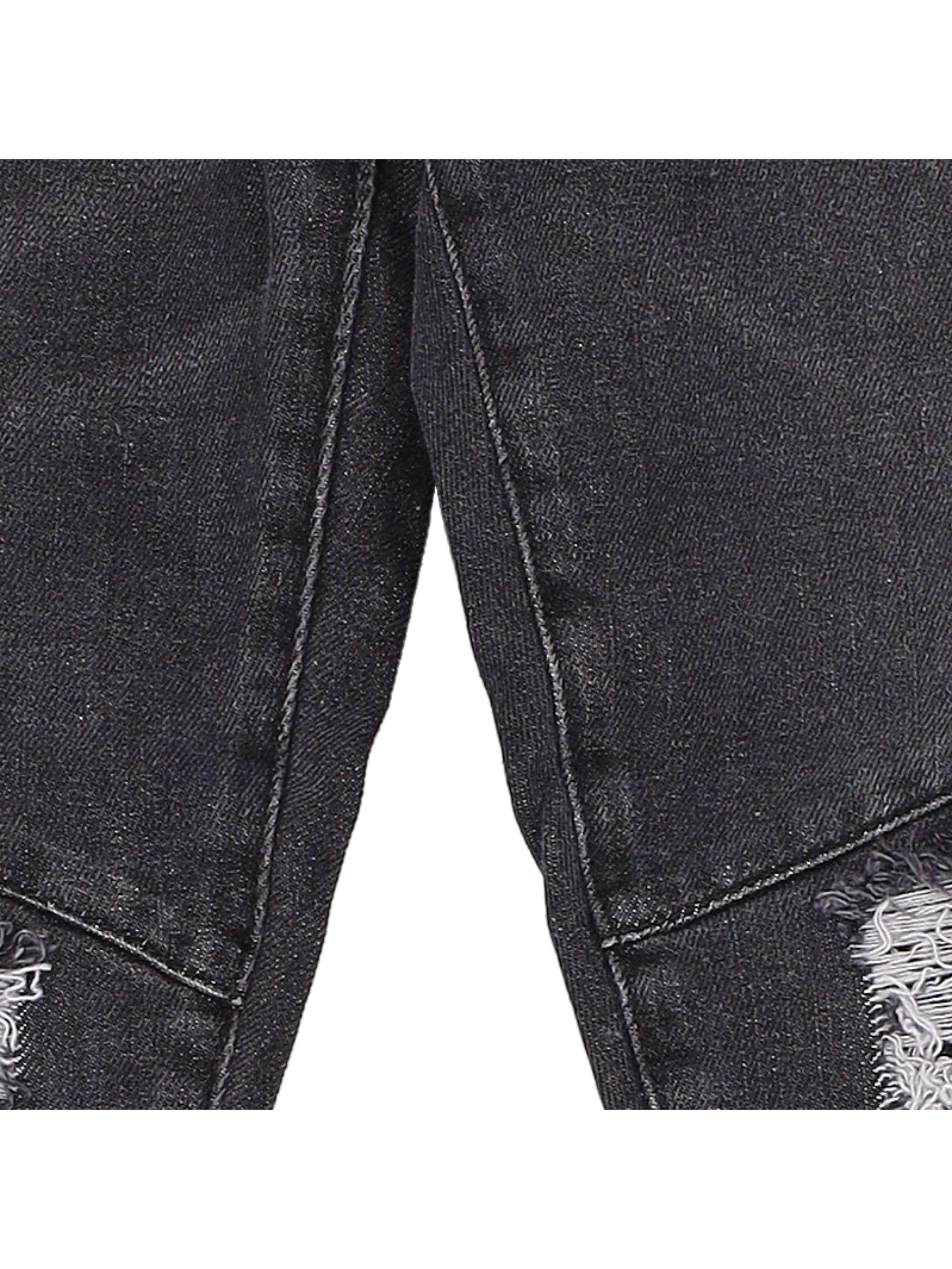 Schwarze Baumwoll-Jeans im Slim Fit