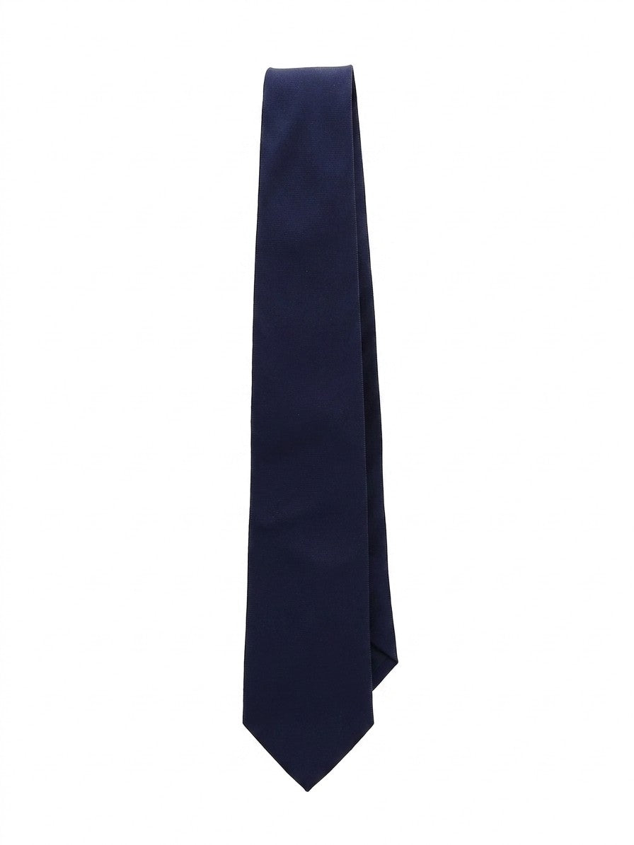 Blaue Seidenkrawatte