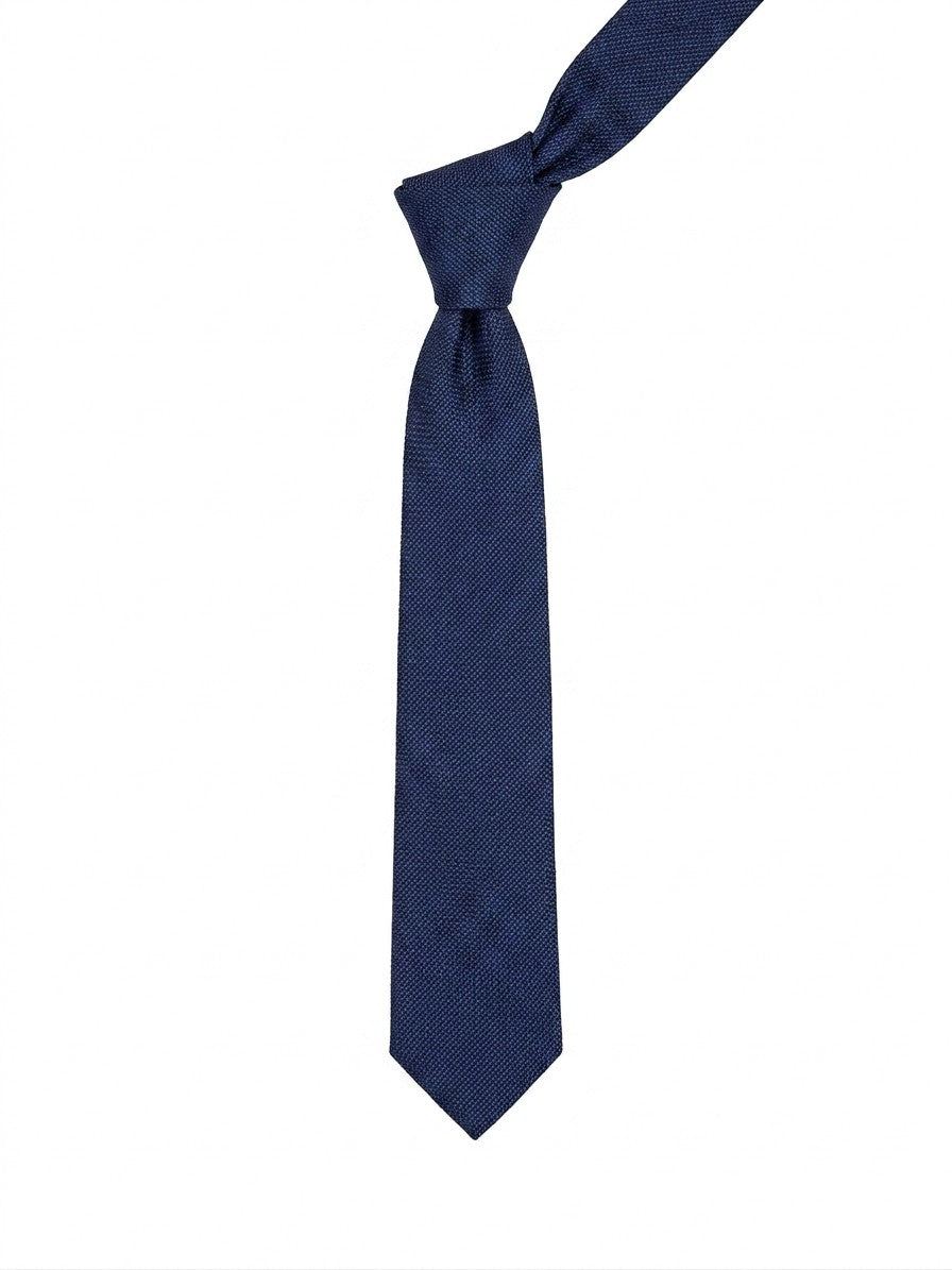 Blaue Seidenkrawatte
