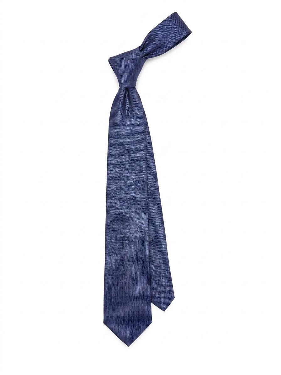 Blaue Seidenkrawatte