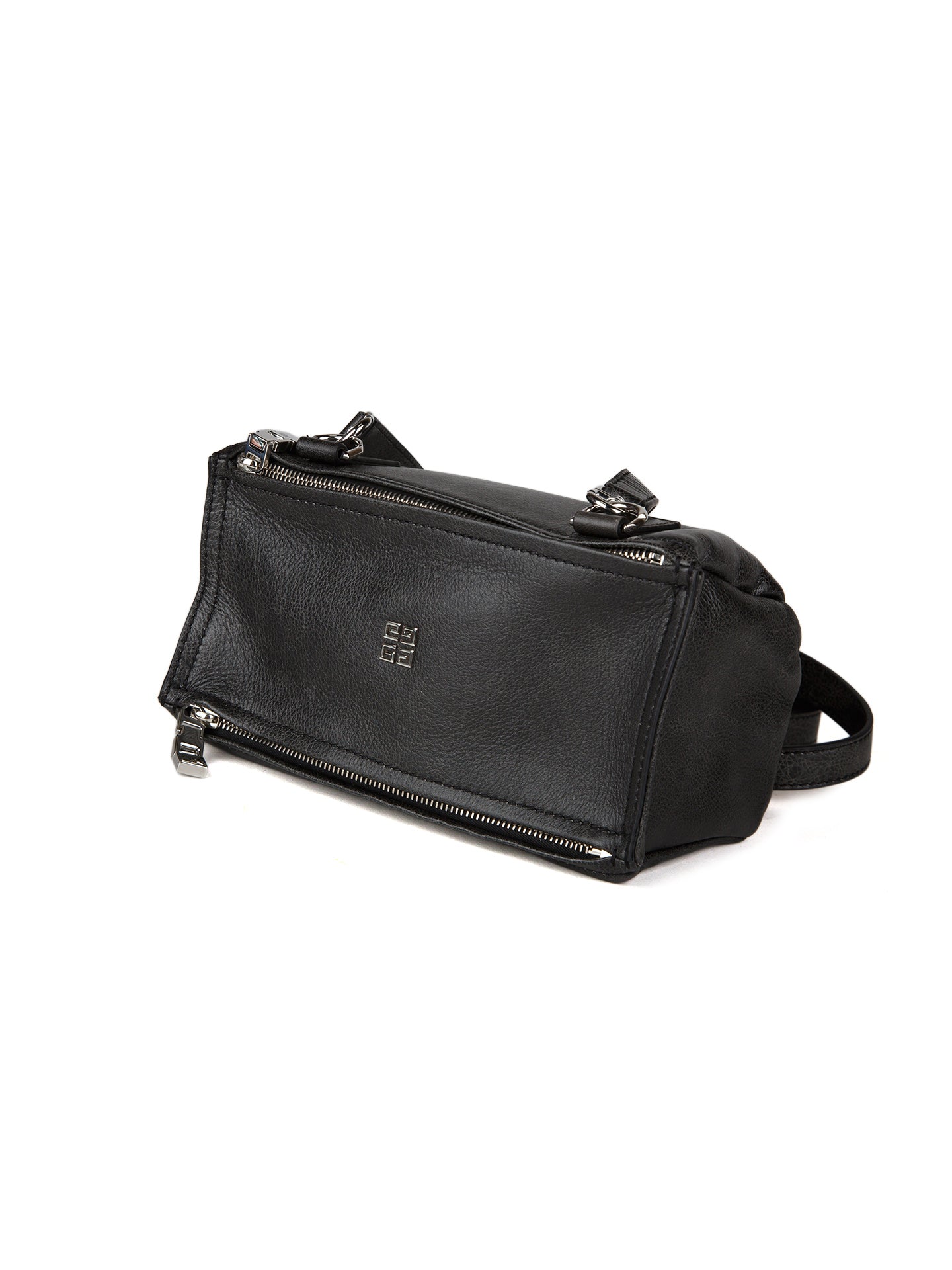 Graue Kalbsleder-Handtasche