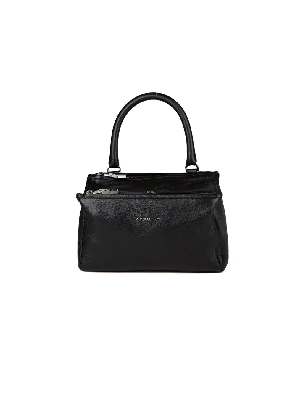 Schwarze Kalbsleder-Handtasche