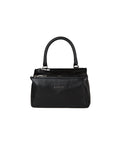 Schwarze Kalbsleder-Handtasche