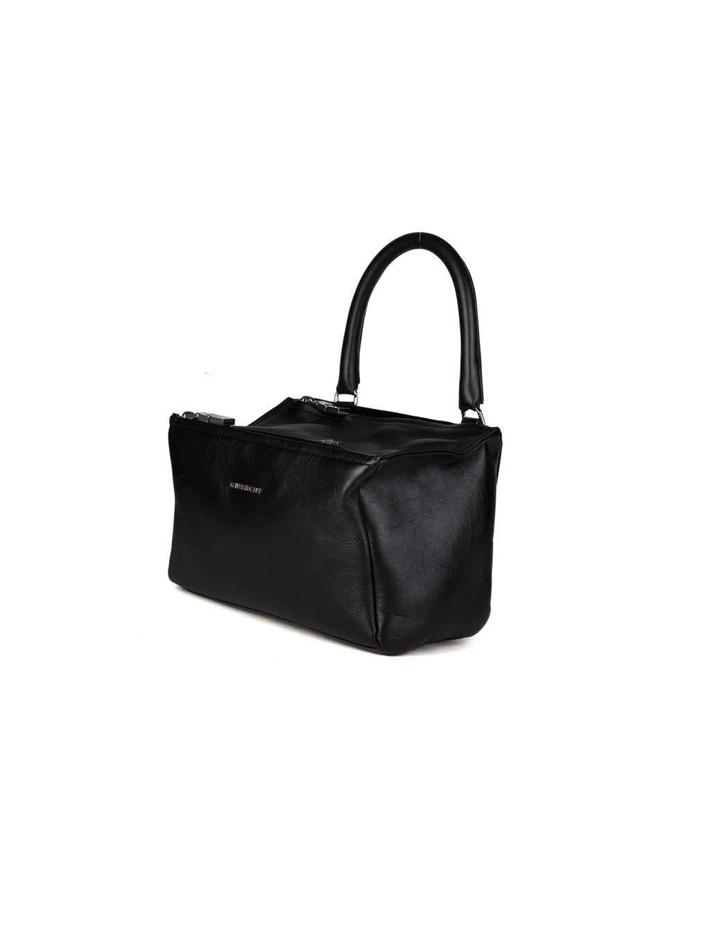Schwarze Kalbsleder-Handtasche
