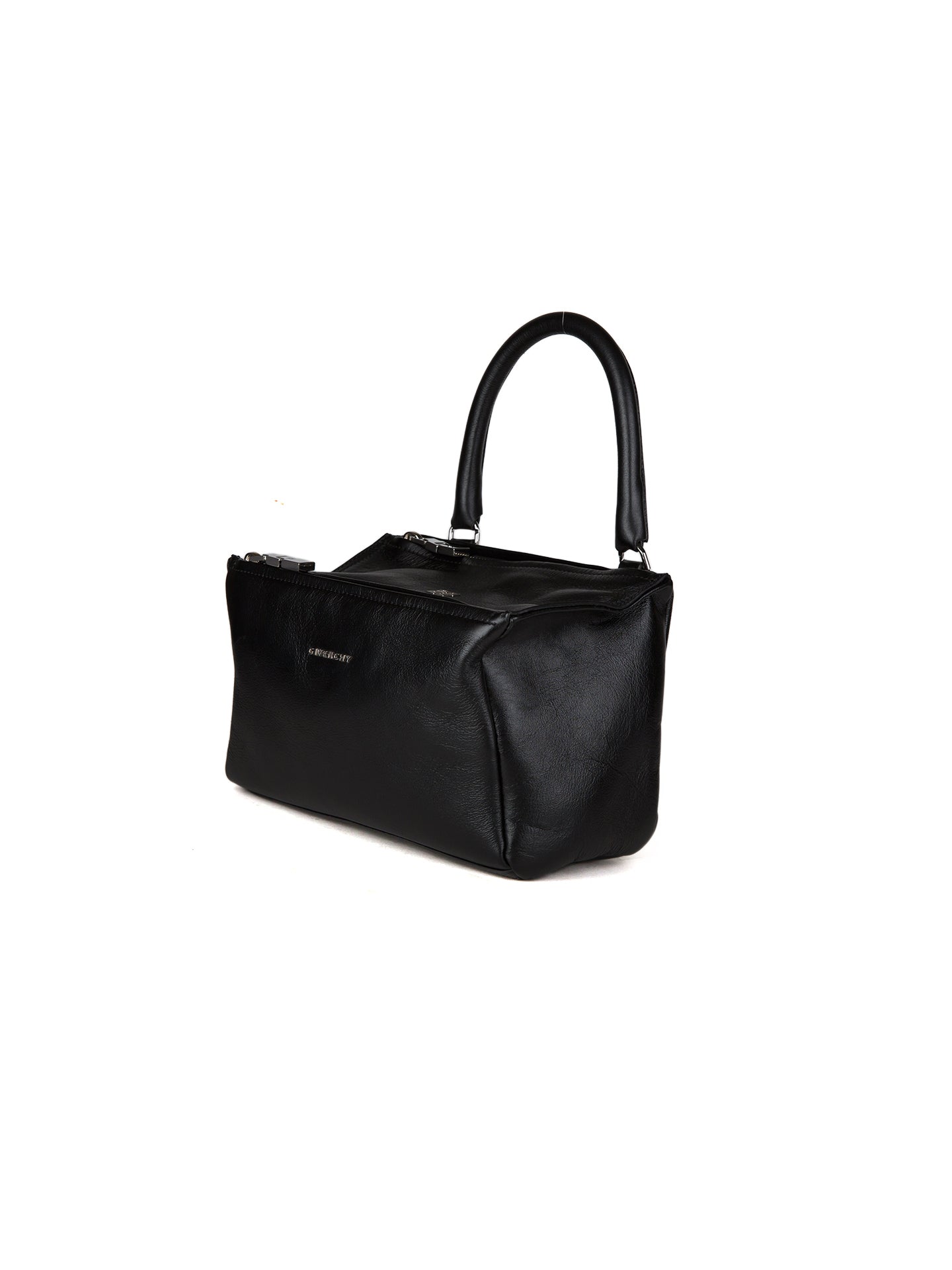 Schwarze Kalbsleder-Handtasche