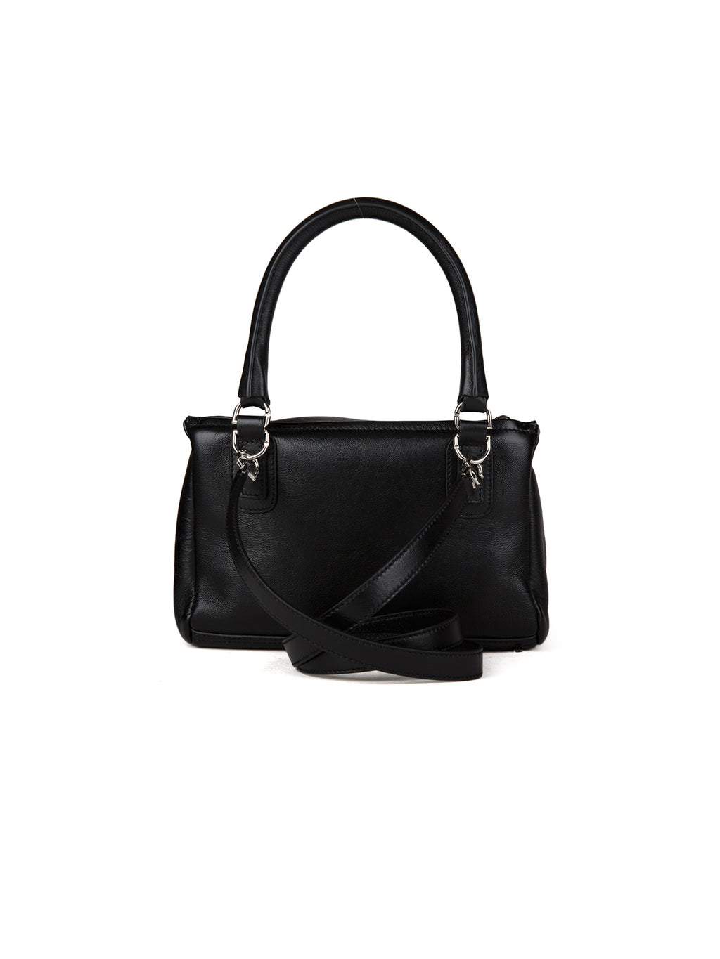 Schwarze Kalbsleder-Handtasche