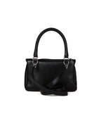 Schwarze Kalbsleder-Handtasche