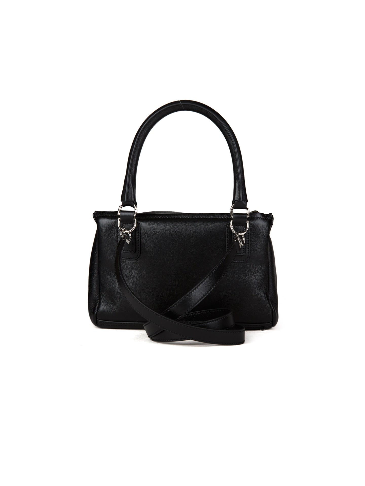 Schwarze Kalbsleder-Handtasche