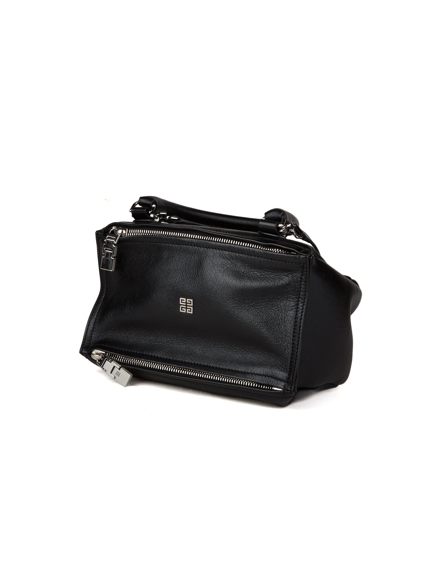 Schwarze Kalbsleder-Handtasche