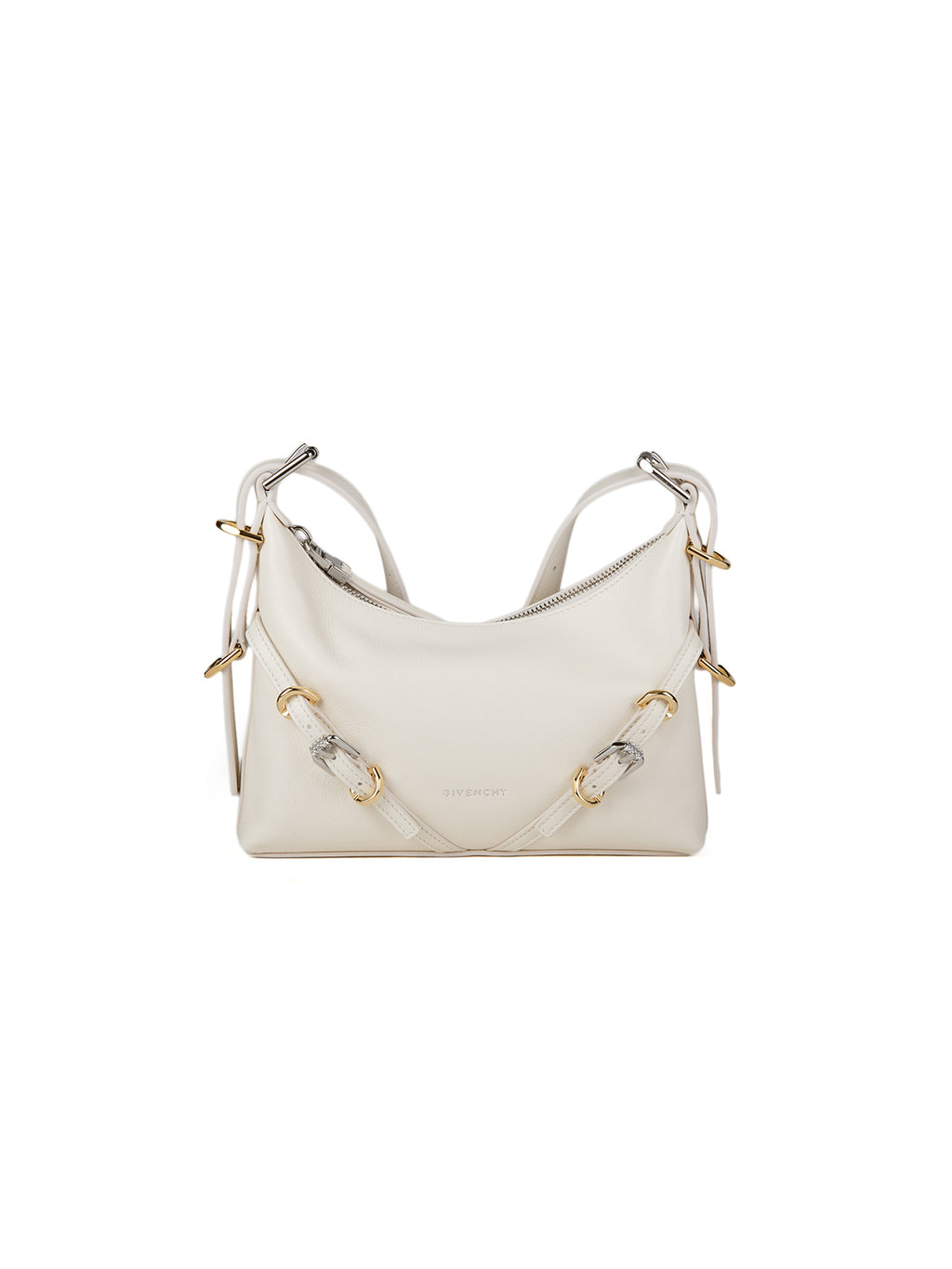 Beige Kalbsleder Handtasche