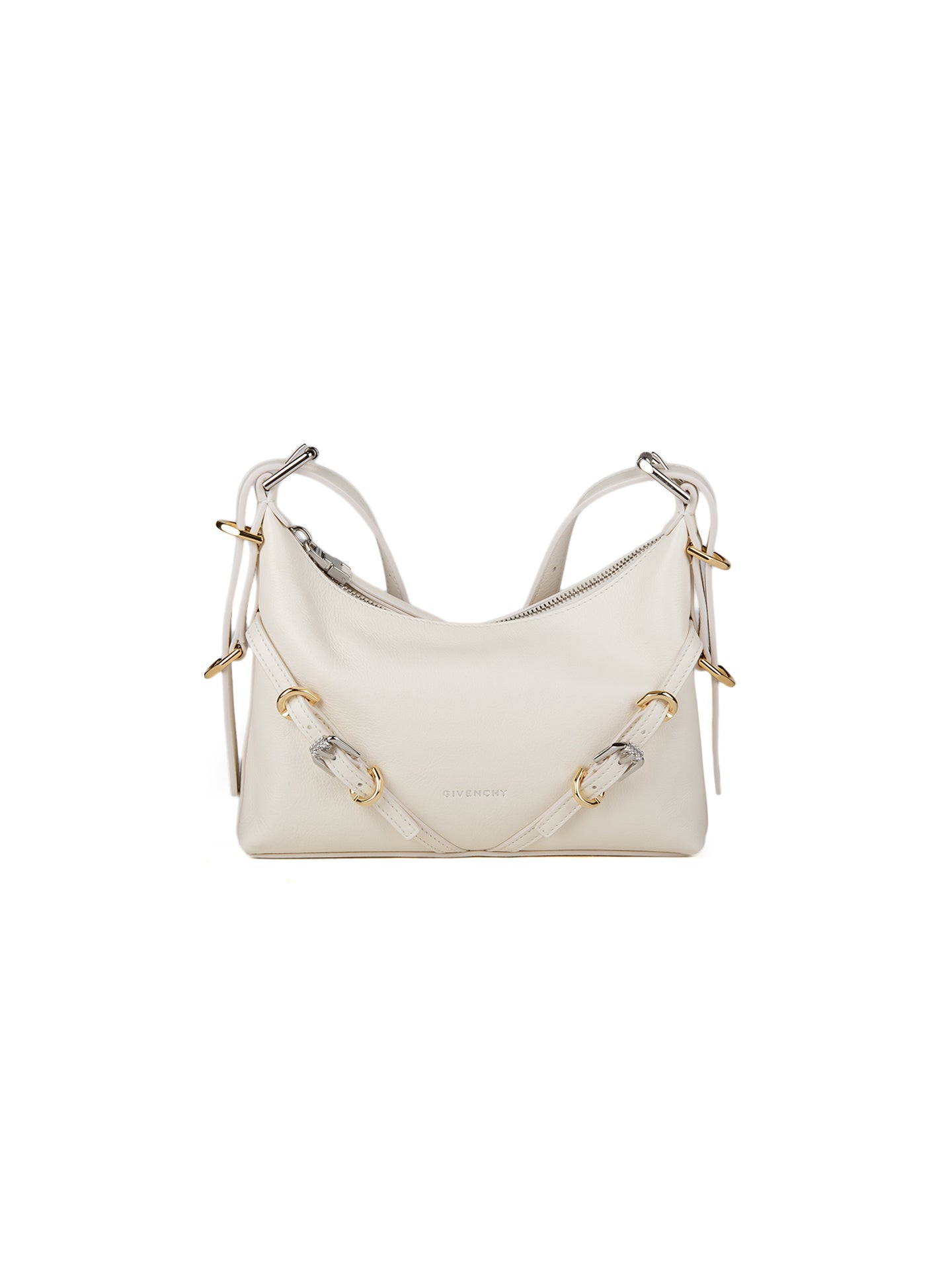 Beige Kalbsleder Handtasche
