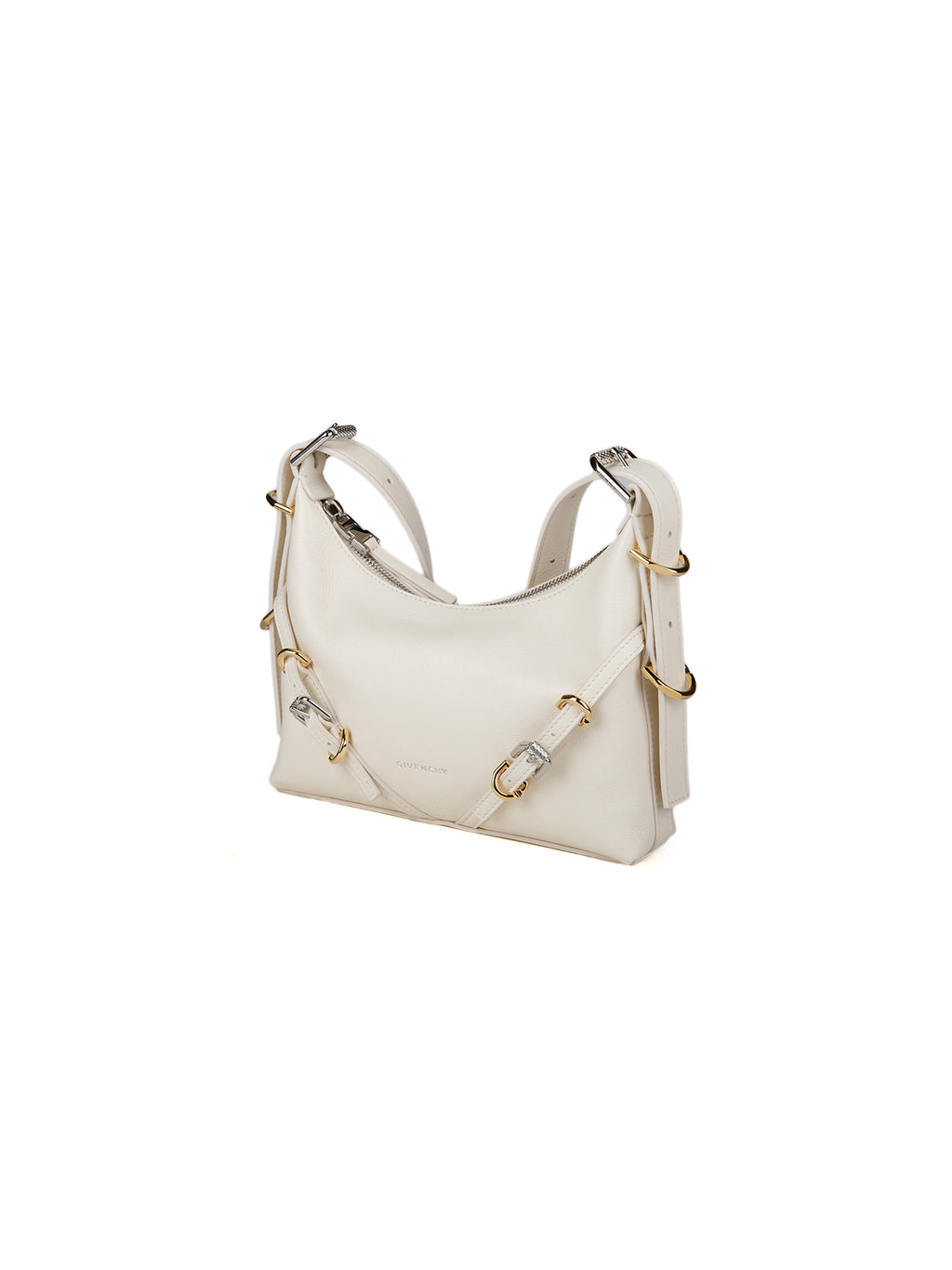 Beige Kalbsleder Handtasche