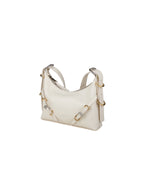Beige Kalbsleder Handtasche