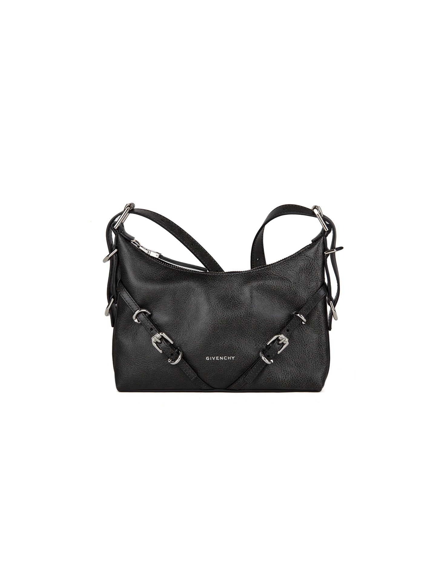 Graue Kalbsleder-Handtasche