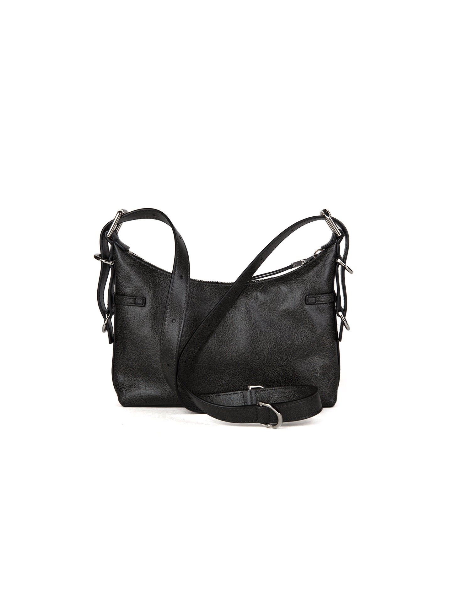 Graue Kalbsleder-Handtasche