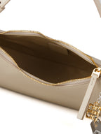 Beige Kalbsleder Handtasche